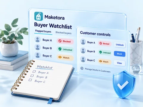 Illustrative Buyer Watchlist app preview